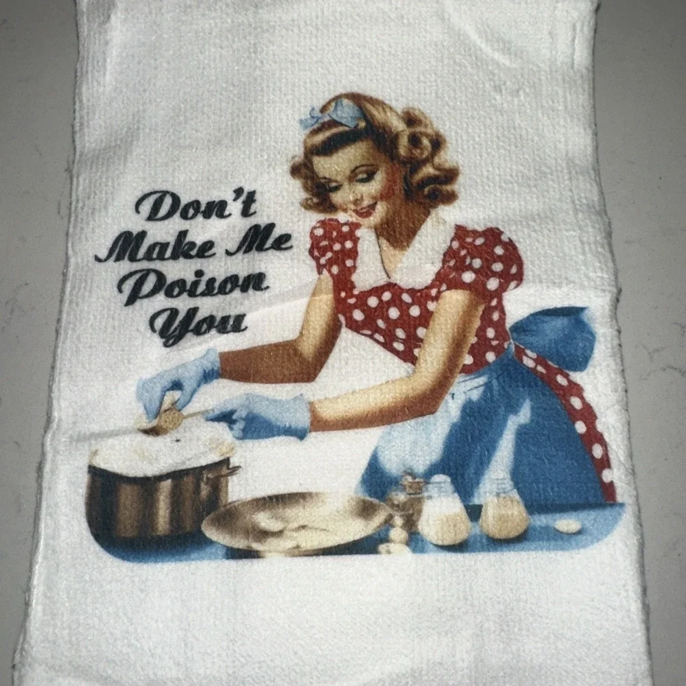Funny Kitchen Towels Housewarming Gifts JokeDishcloth 